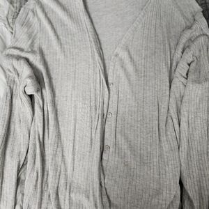 Women's button up sweater